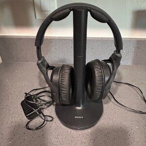 Sony WH-RF400 Wireless Home Theater Headphones Black Works Well